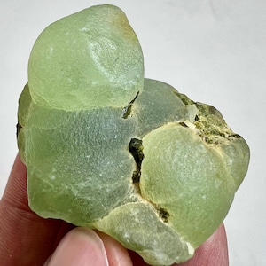 74 Gram Gorgeous Natural Extremely Rare Transparent Prehnite With Epidote Specimen - Africa