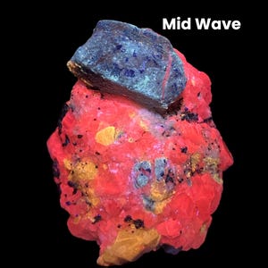 Fluorescent Afghanite Crystal with Pyrite Matrix - Afghanistan