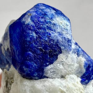 23 Gram Gorgeous Natural Rare Royal Blue Lazurite Crystal On Matrix With Pyrite Specimen - Afghanistan