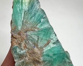Natürlicher Stern Aragonit mit Azurit Kristallmuster 78g - Seltenes Afghanistan Mineral für Sammler & zum Heilen