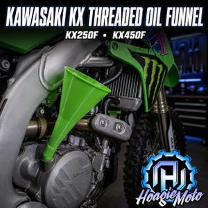 Kawasaki KX250F KX450F Threaded Funnel for Oil Changes