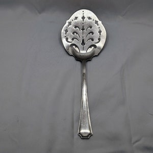 Gorham Durgin Fairfax Sterling Silver Flat Server 8 1/4&quot; Pierced No Monogram 69g - Vintage Dining Collectible
