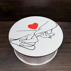 Valentinstag Geschenkbox, Geschenkbox aus Holz, Handgemachte Geschenkbox, Liebesgeschenkbox, Jubiläumsgeschenkbox, Luxusgeschenkbox, Benutzerdefinierte Holzbox
