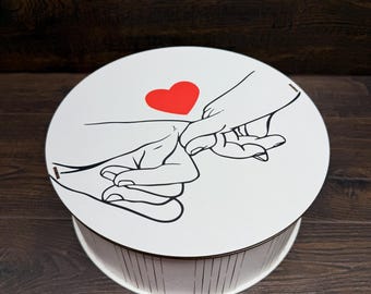 Valentine’s Day gift box, Wooden gift box, Handmade gift box, Love gift box, Anniversary gift box, Luxury gift box, Custom wooden box