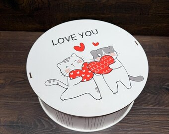 Valentine’s Day gift box, Wooden gift box, Handmade gift box, Love gift box, Anniversary gift box, Luxury gift box, Custom wooden box