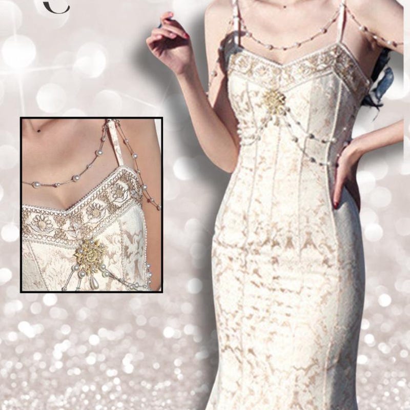 Evening Gown Women's Halter French Style main image 1