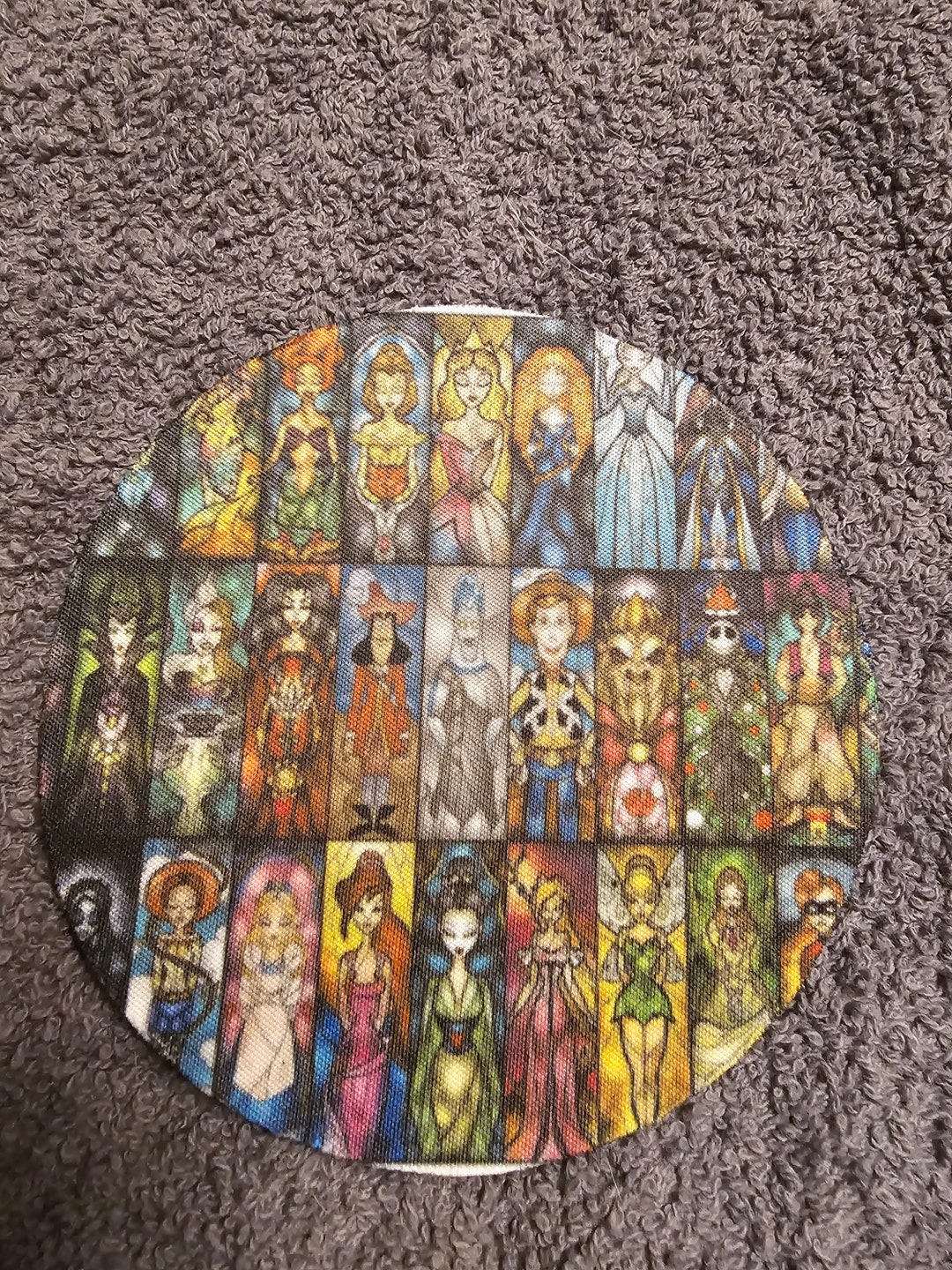 Stained Glass Disney Characters Set of Coasters Etsy