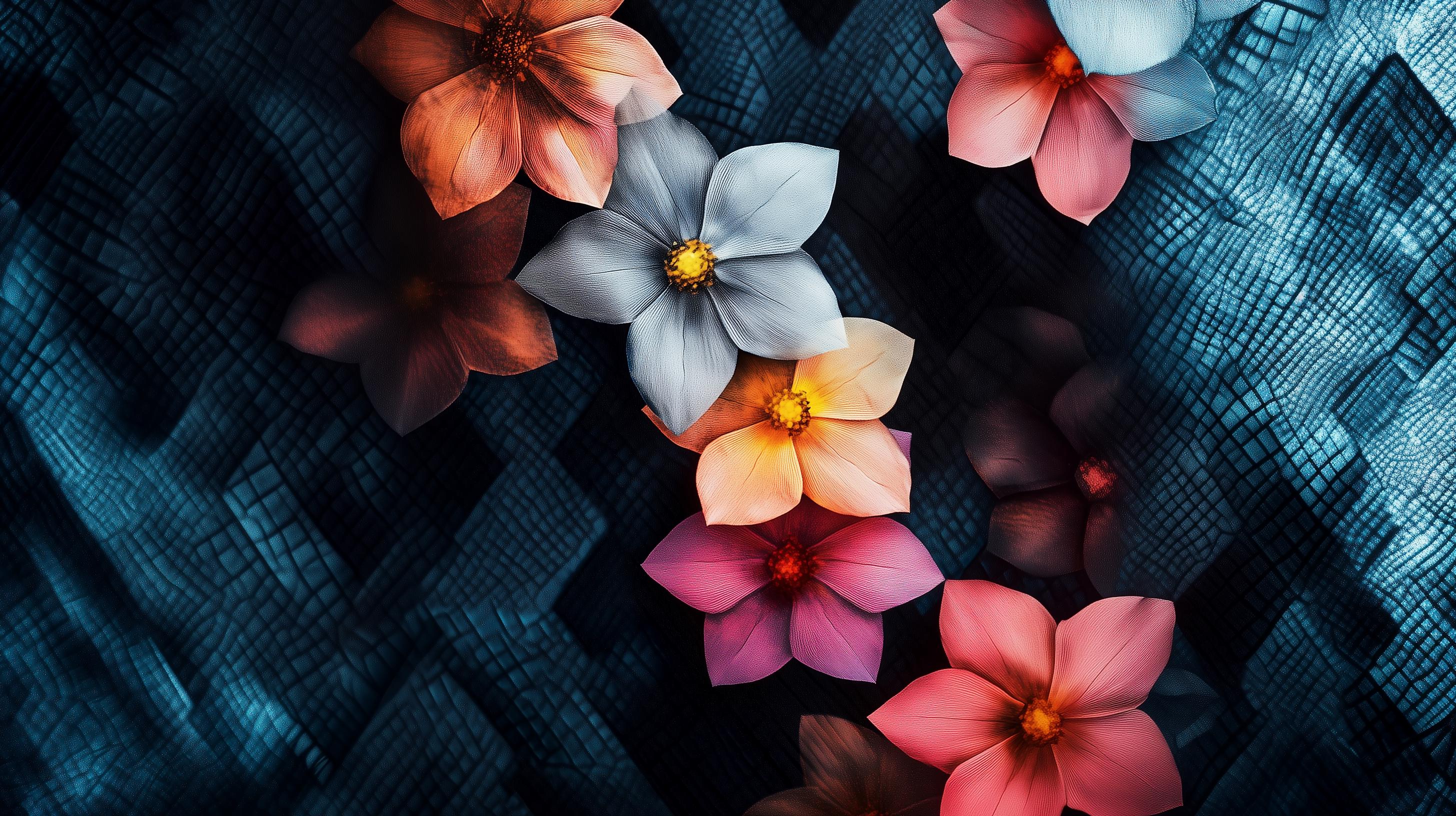 Elegant Floral and Nature-themed Digital Wallpaper Set – 5 Unique ...