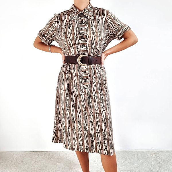 Vintage Shirt Dress Etsy