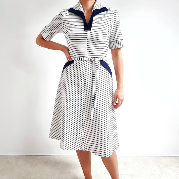 The Nautical Midi Dress