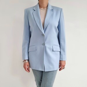 Pale blue blazer womens uk discount