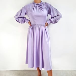 lilac jersey dress Lilac Draped Jersey Dress
