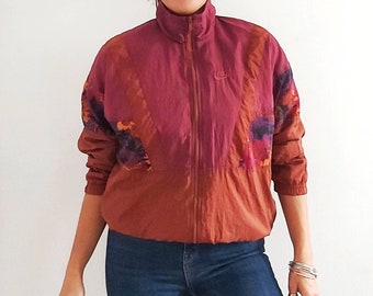 vintage Brown NIKE Tracksuit Top Jacket // Medium