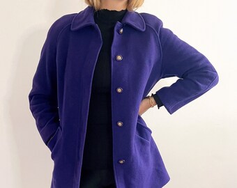mauve wool coat