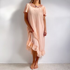 Ladies nylon nightgowns hot sale