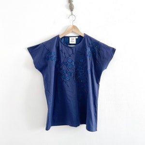 T-shirt Navy impreziosita anni '80