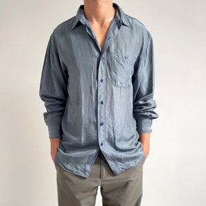 Green Silk Shirt - Etsy