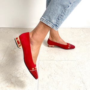 Red vintage store shoes uk