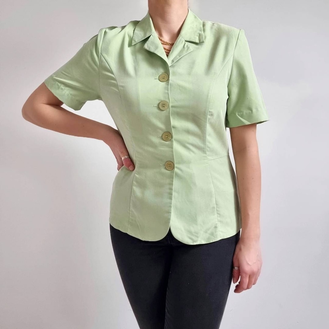 Blusa Verde Claro Camisa Color Verde Manzana ▷ Camiseta Regent - Main Image