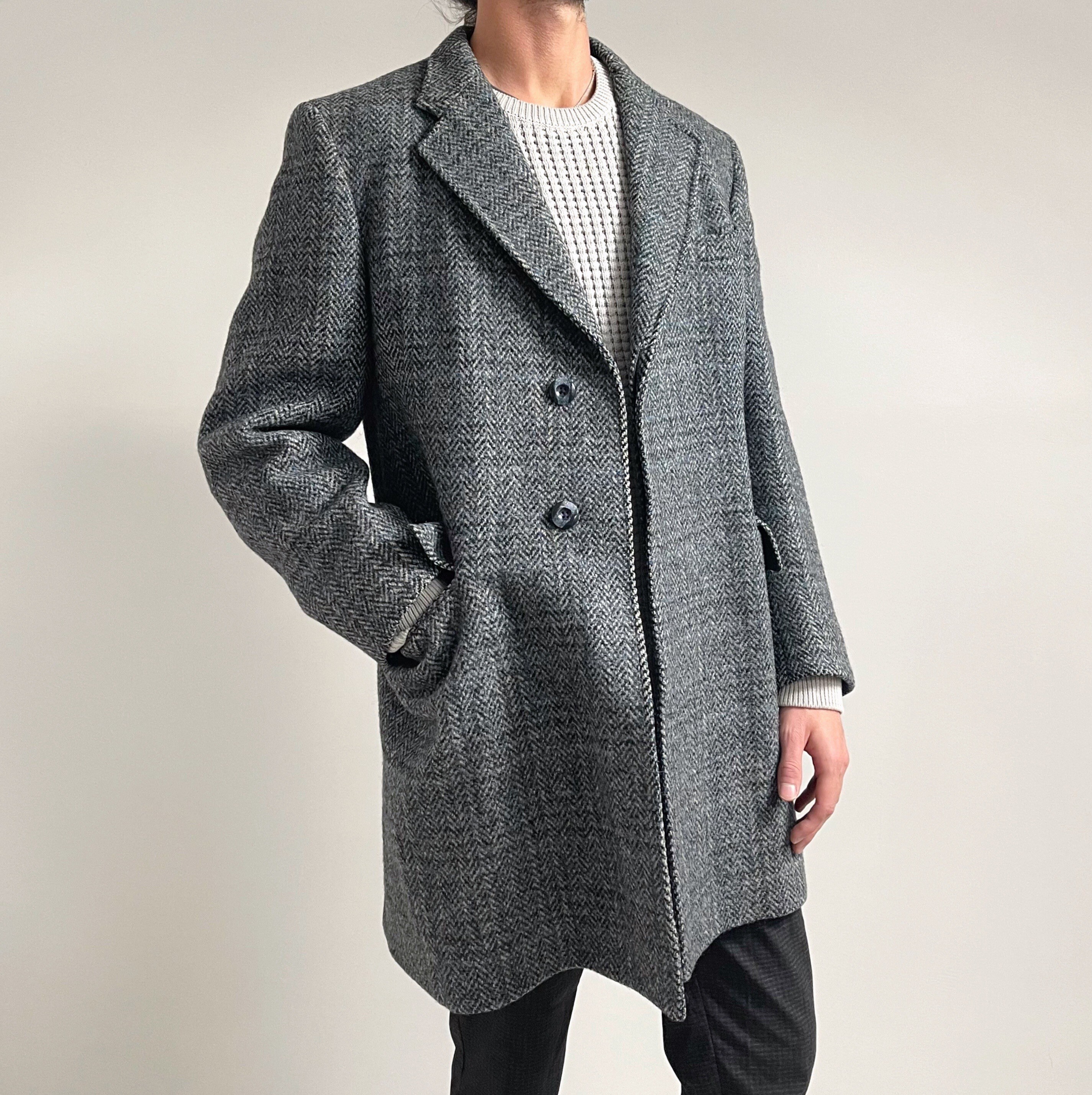 Herringbone Overcoat - Etsy UK