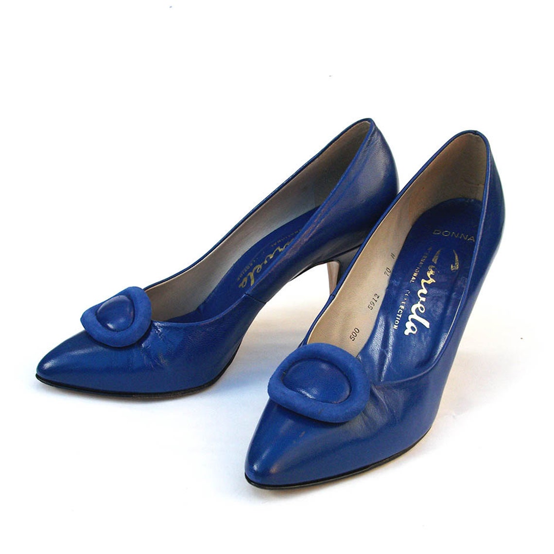 carvela blue heels