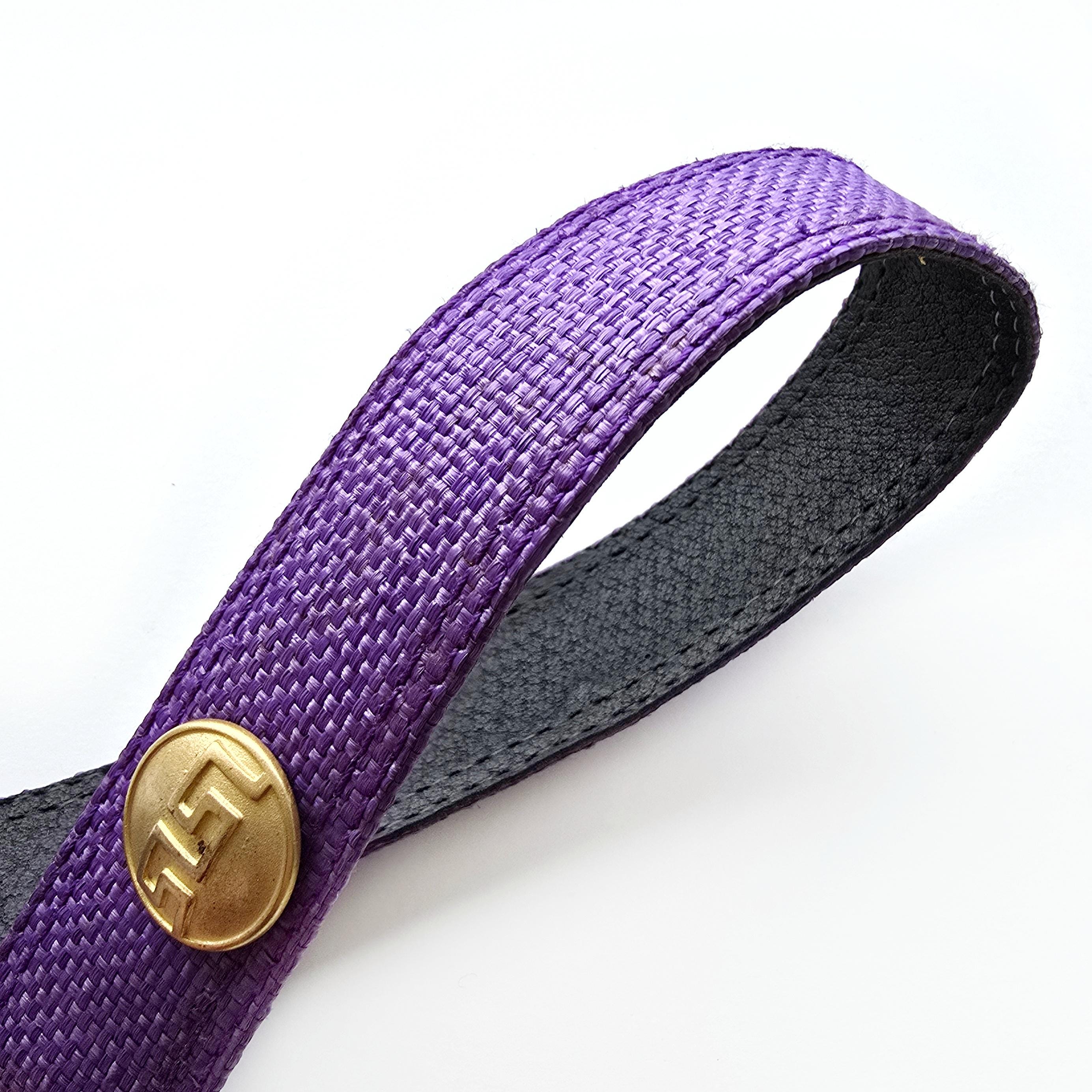 Vintage Purple Belt With Gold Stud Buckle | Statement Dress 