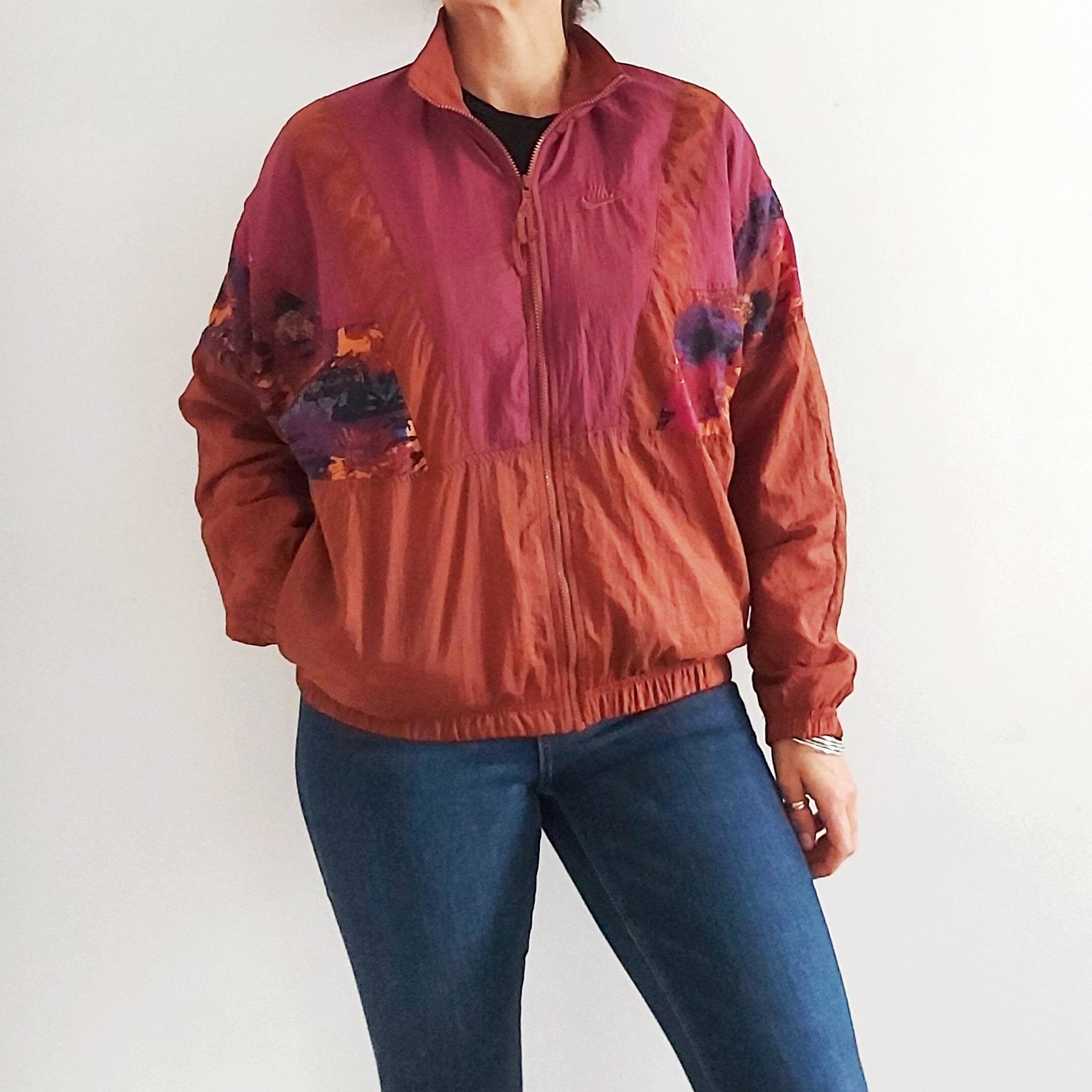 Vintage Brown NIKE Tracksuit Top Jacket 