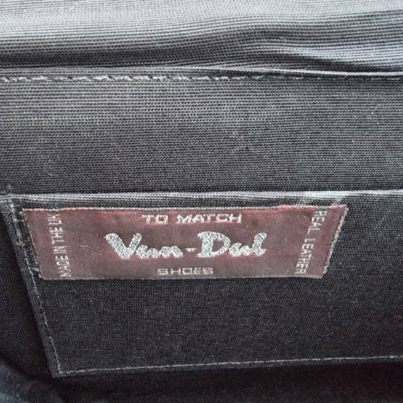 Vintage Metallic Taupe Bag W Gold Detail | Long S… - image 9
