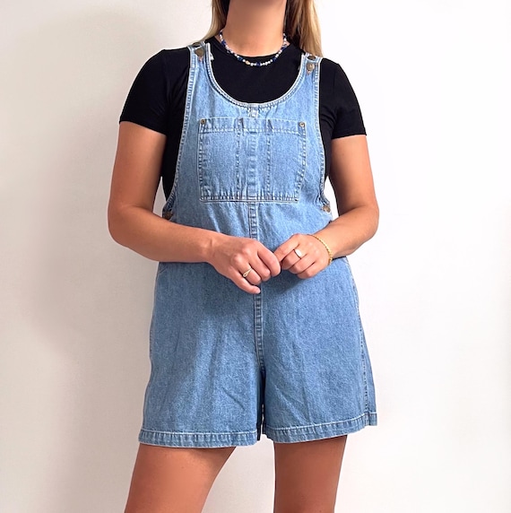 Shorts Jeans Vintage dos Anos 90 Macacão Jeans Feminino com