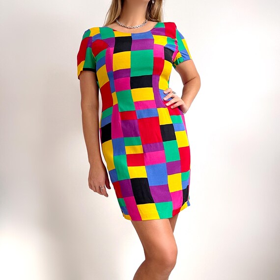 check print mini dress Sister Jane Dream Check Print Mini Dress In Black