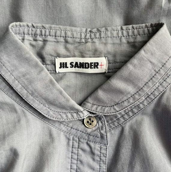 Vintage JIL SANDER Grey Shirt Dress // Military M… - image 3