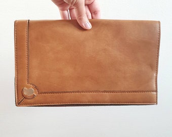 Vintage Brown Clutch Bag