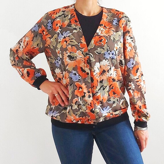 GIANNI VERSACE FINELY PATTERNED BLOUSON