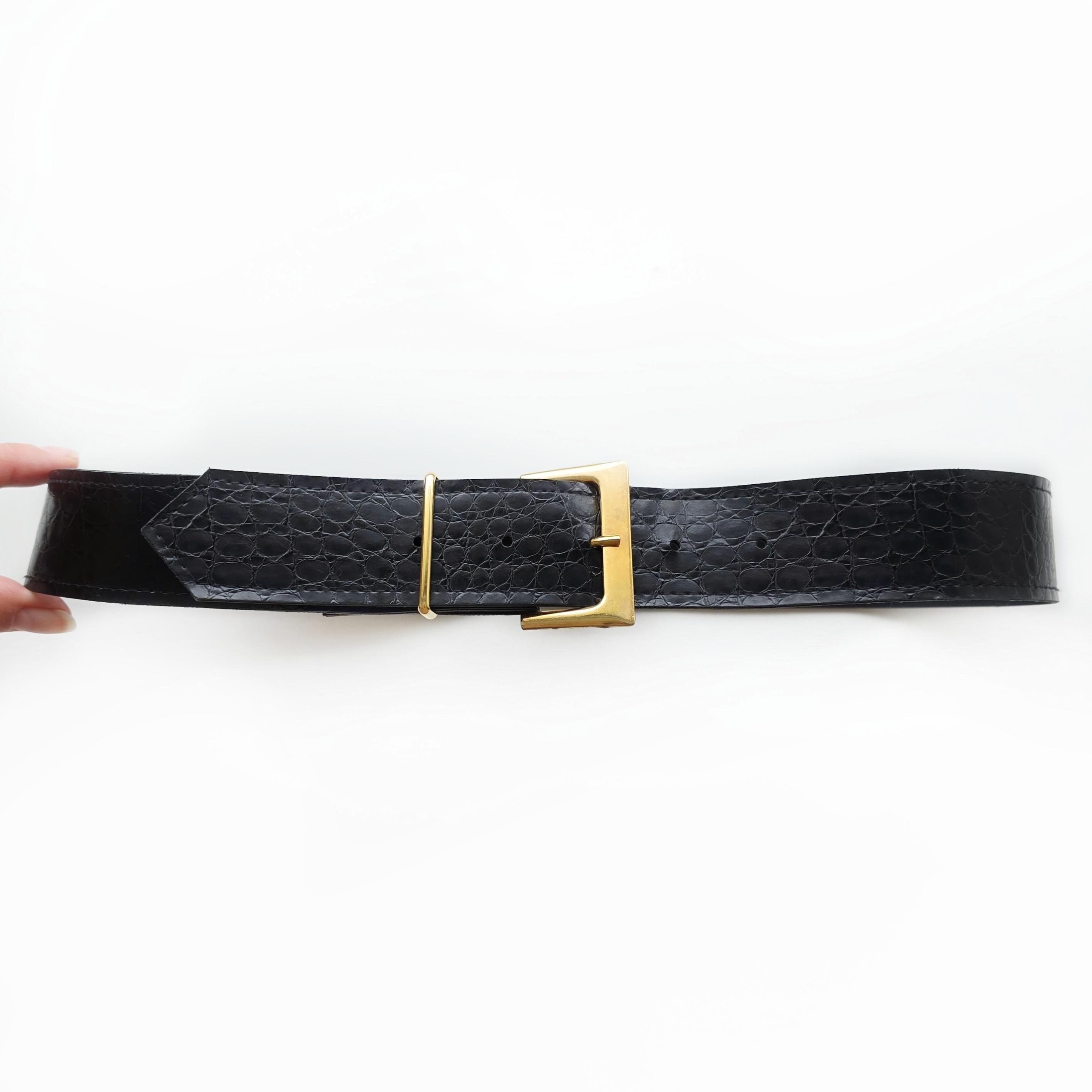 Vegan leather women’s luxe black gold fashion belt JASGOOD Women Reversible Leather Belt Ladies Fashion Waist  main image 4