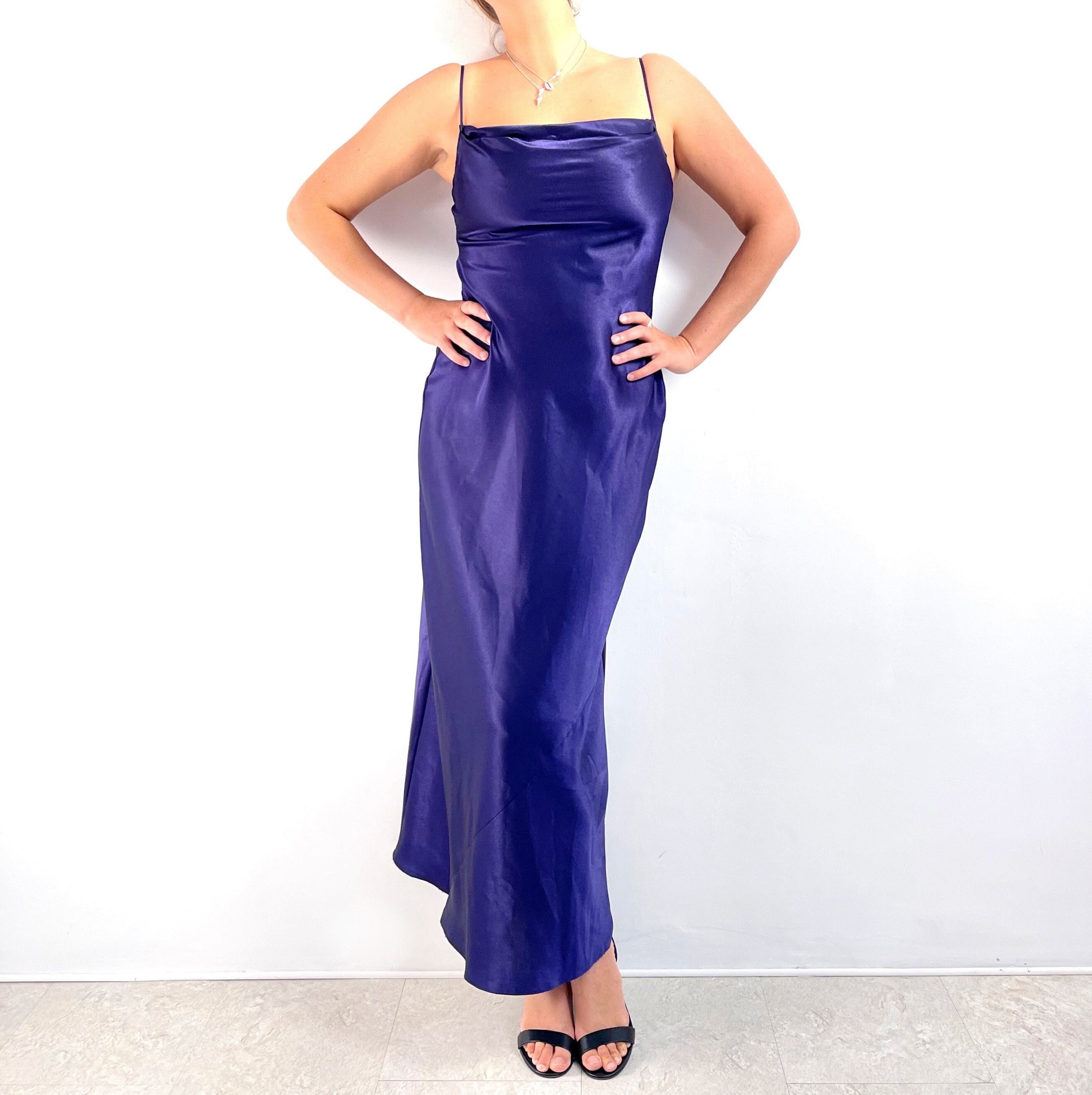 Addison Royal Blue Corset Cutout Satin Gown – THE DRESSING ROOM
