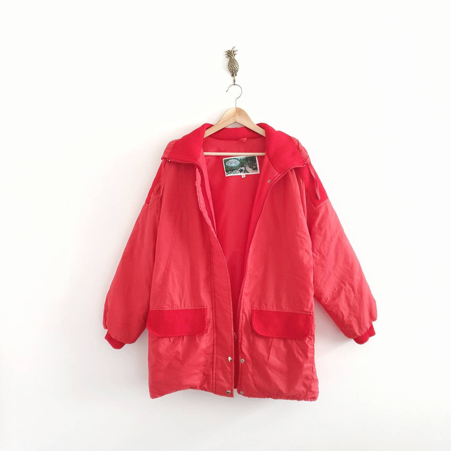 Image of Vintage Red Winter Coat