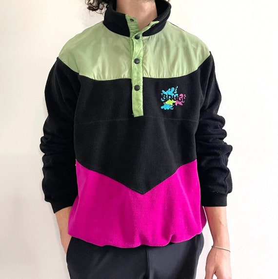 Colourful fleece jumper sale