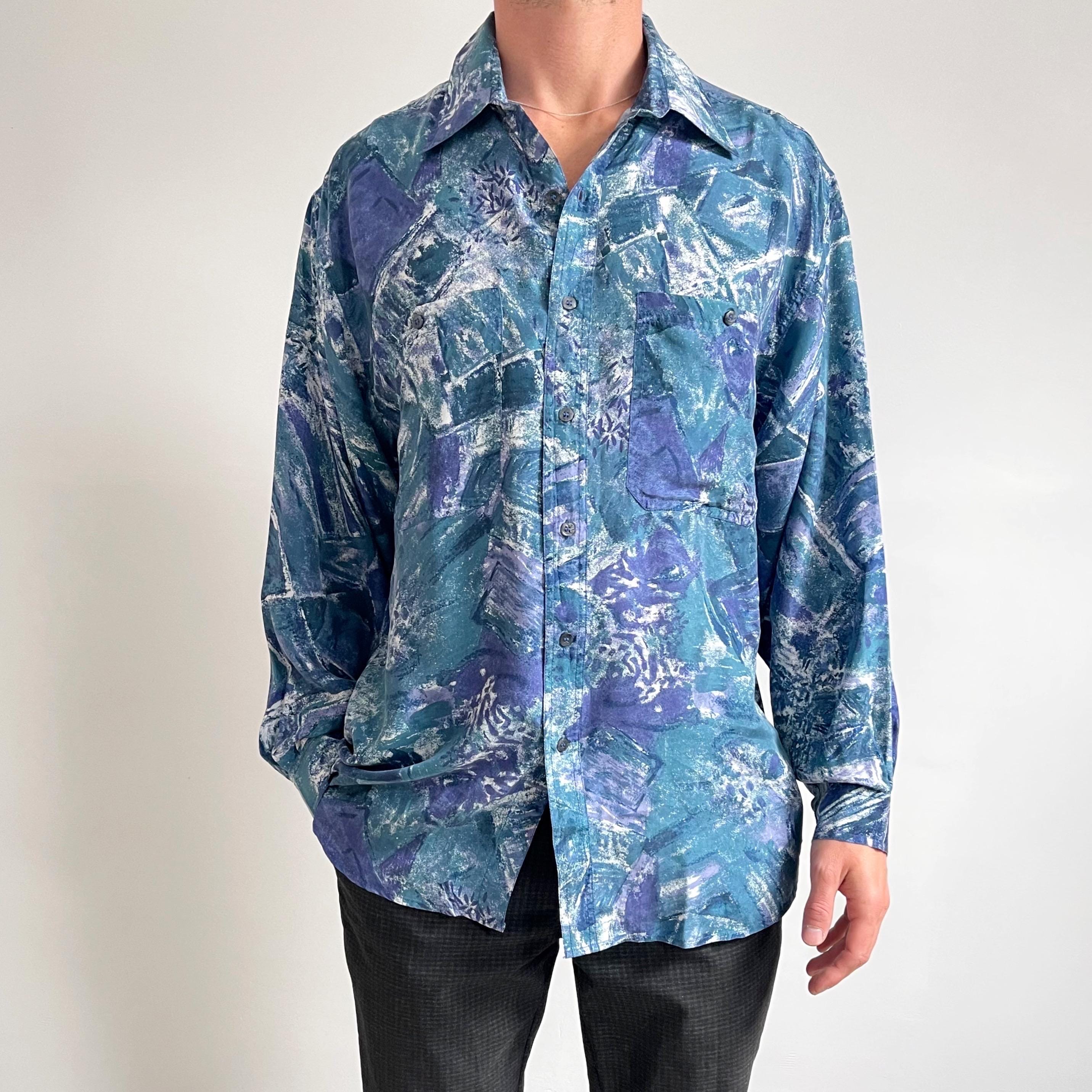＜6(ROKU)＞NYLON SILK ROUND PRINT SHIRT 6（ロク）の「＜6(ROKU)＞NYLON SILK SHIRT/シャツ（シャツ