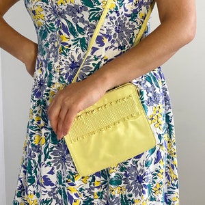 Vintage Kleine Gelbe Handtasche