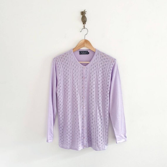 Vintage Lilac Cardigan