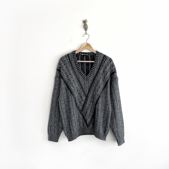 Pull Homme Cherokee Vintage En Ramie Et Coton - Vert - Taille M - Style Grunge Années 90 - Parfait état