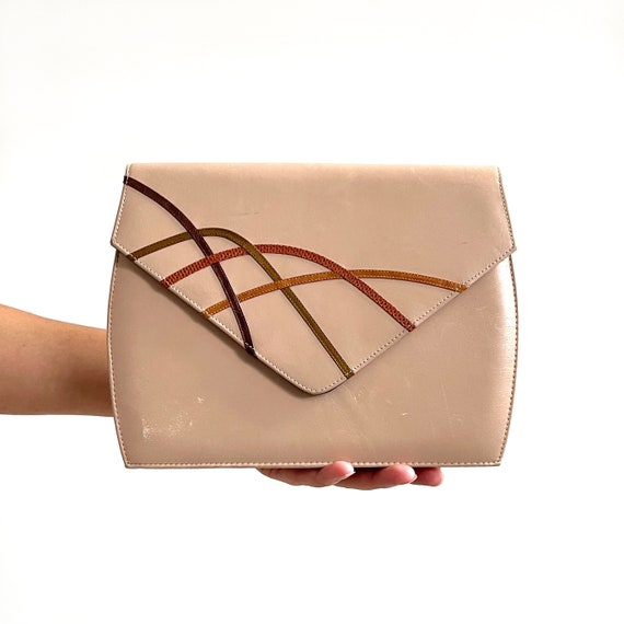 Tan clutch bag sale