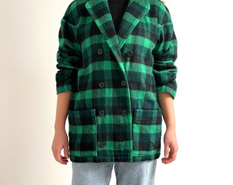 Green Flannel Jacket | Etsy Norway