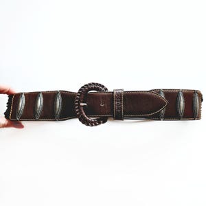 90'S LL Bean ベルト USA製 (VINTAGE) Vintage 1990s LL Bean Classic Brown Leather Belt, Made in