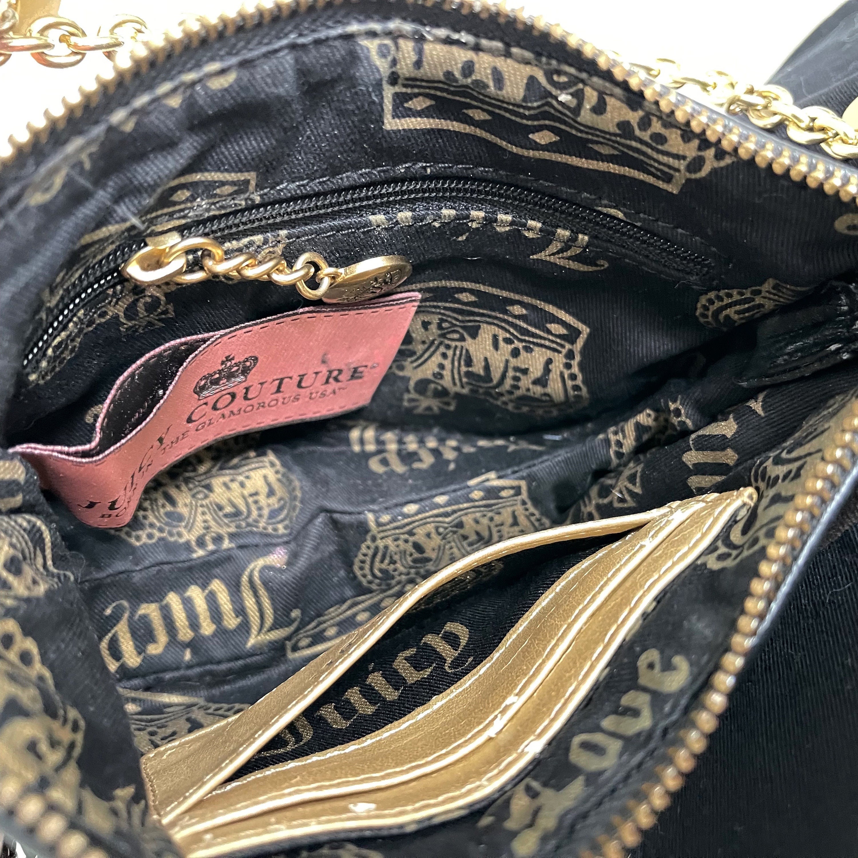 Y2K Vintage JUICY COUTURE Sparkly Mini Handbag | Small Brown Y2K Vintage JUICY COUTURE Sparkly Mini Handbag | Small Brown