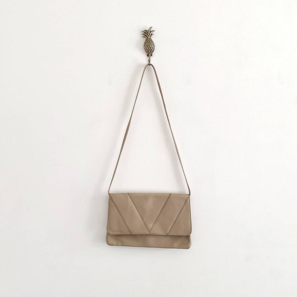 Vintage Beige Handtas / Clutch Bag