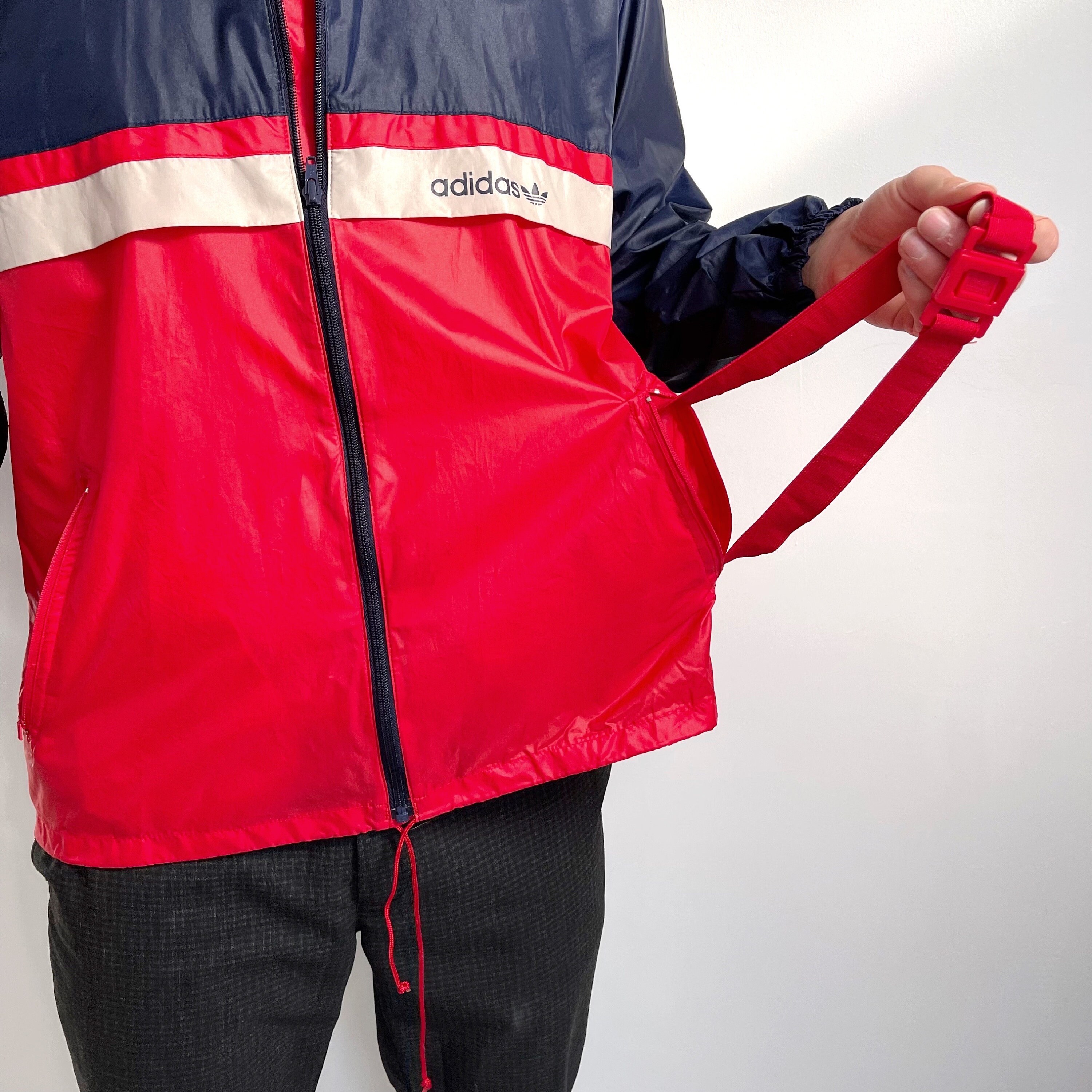 adidas california windbreaker red