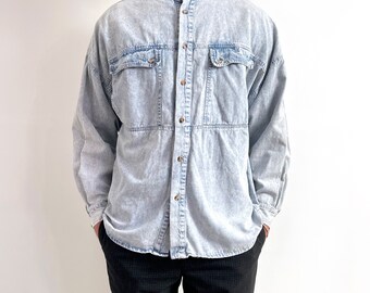 Camicia Di Jeans Per Bambini - Taglio Lungo, Cotone, Stile Vintage, Maniche Lunghe Per Ragazzi E Ragazze