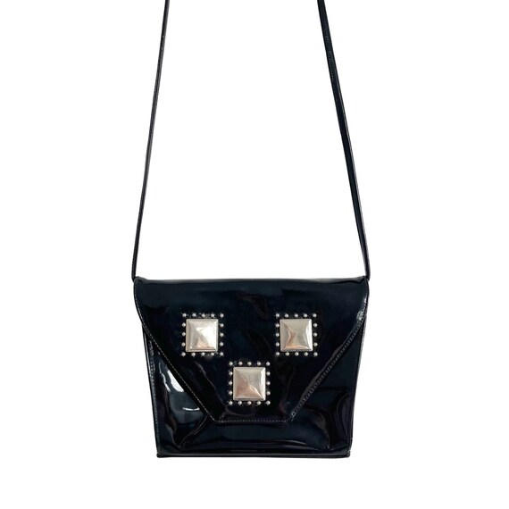 Small black studded bag sale