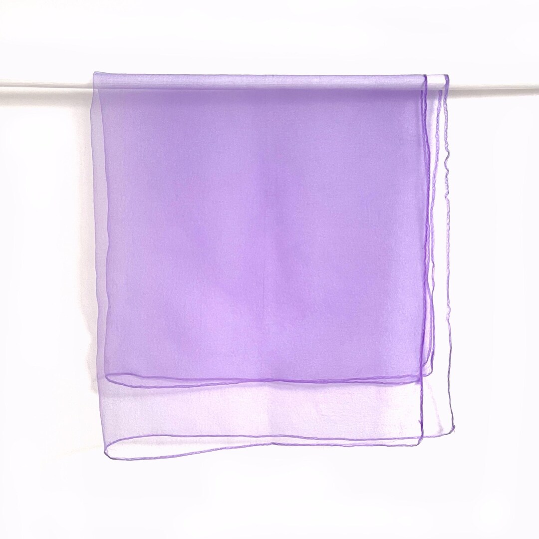 Nilon Scarf 70s Vintage Violet Nylon Scarf | Purple Sheer Chiffon See Through Scarf ...